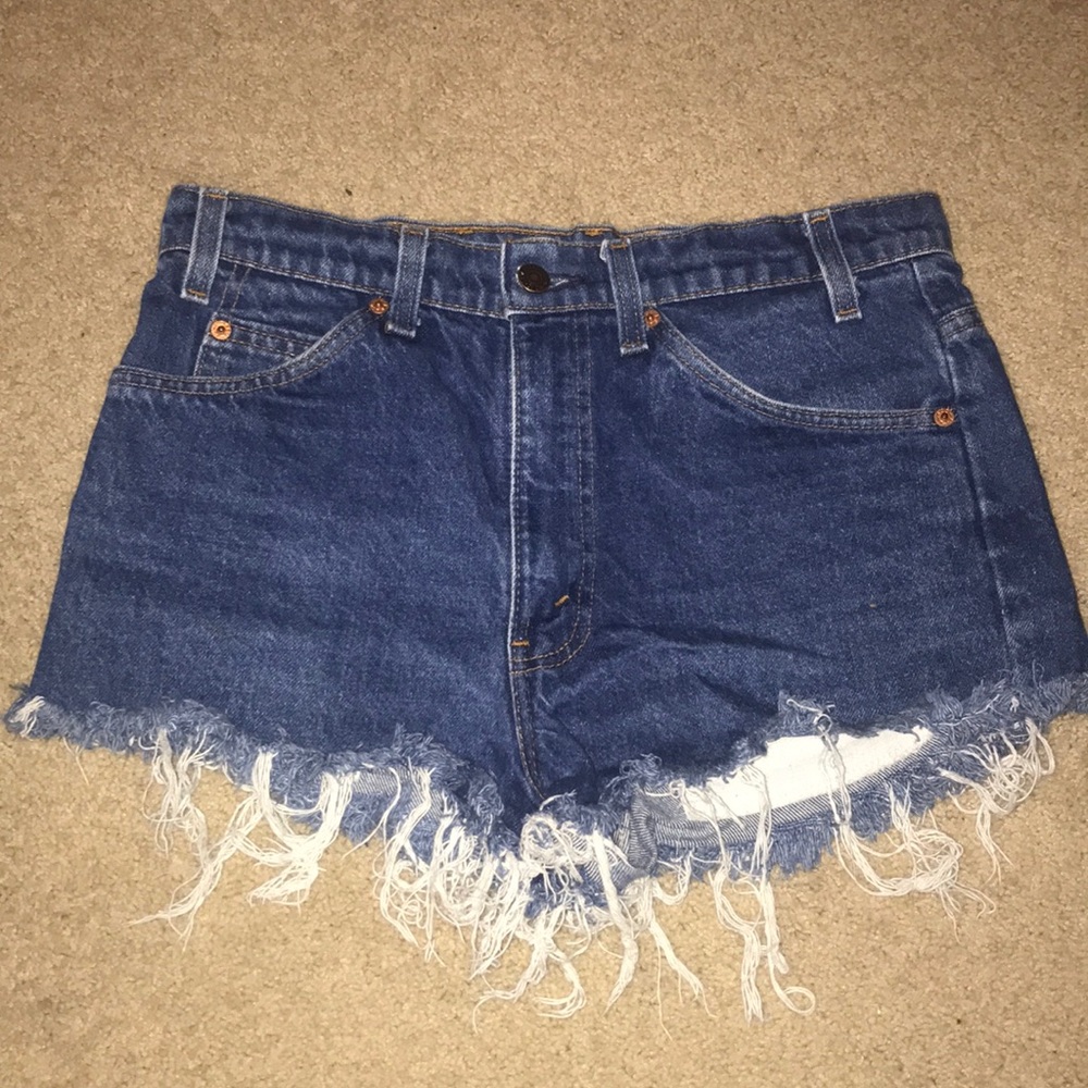 Vintage High Waisted denim cut off Levi's